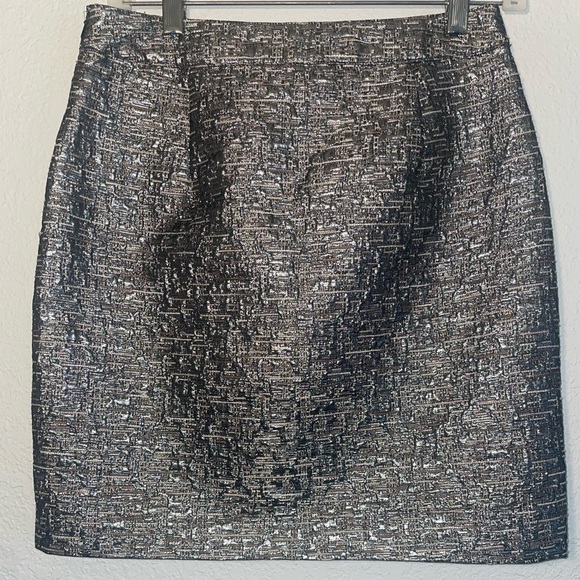 Banana Republic Metallic mini skirt size 0 - Picture 2 of 7